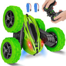 GAOMON Remote Control Car 1165A RC Stunt Car Toy Double Sided 360 Rotating Vehicle Blue
