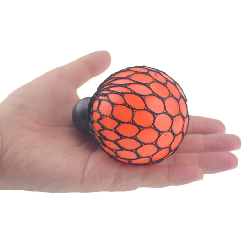 YIWA Soft Rubber Grape Ball Funny Relief Soothing Fidgets Toy Vent Toy Orange