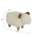 GAOMON Kids Decorative Animal Storage Stool Home Cartoon Chair White