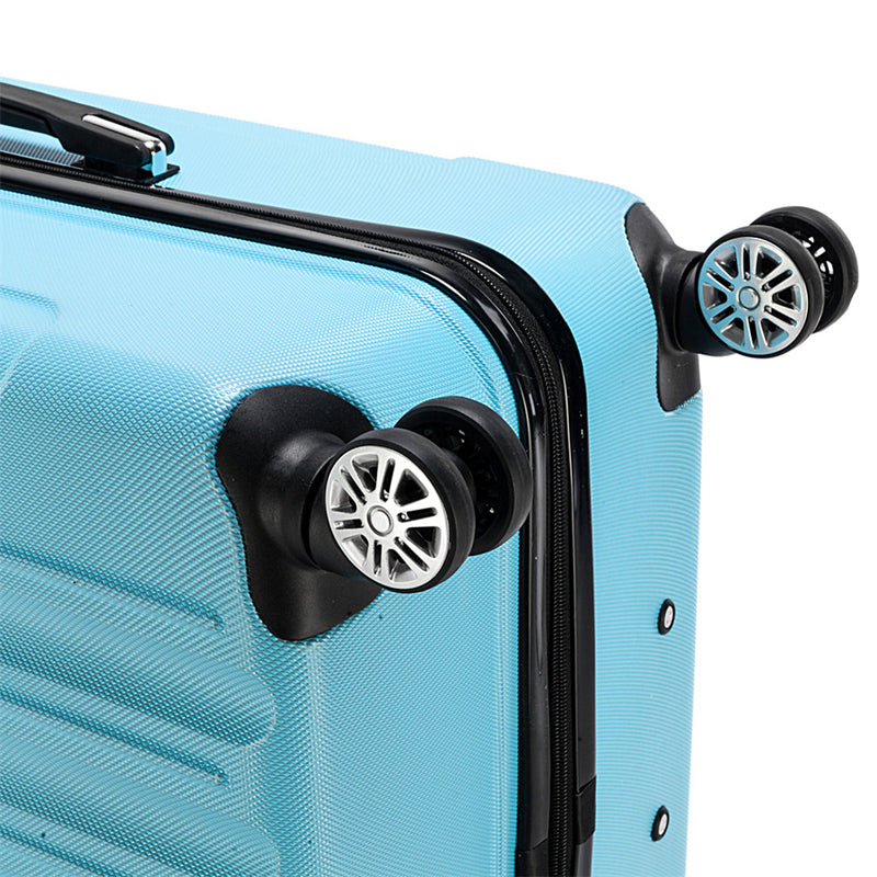 RONSHIN 3pcs 3-in-1 Large Capacity Traveling Storage Suitcase Blue