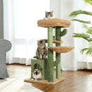 GAOMON Cactus Cat Tree with Cozy Condos Sisal Scratching Post Cat Tower