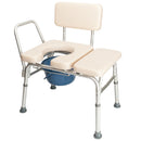 GAOMON 2-in-1 Multifunctional Commode Chair Bath Chair 6 Levels Adjustable for Elder Disabled People Pregnant