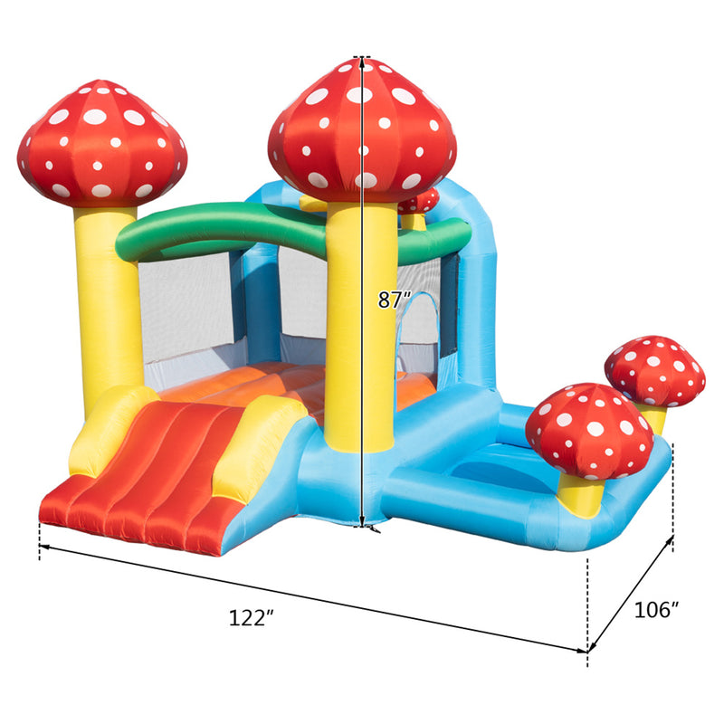 THBOXES Durable Inflatable Bouncer with Air Blower Family Backyard Bouncy Castle