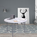 GAOMON 48 Inch Round Folding Table Lightweight Outdoor Utility Table Furniture