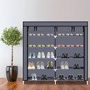 GAOMON 7 Layers 14 Grids Shoe Cabinet Storage Rack 110*28*115cm GREY