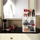 GAOMON 2pcs Makeup Organizer Cosmetic Storage Drawers Acrylic Makeup Holders Transparent