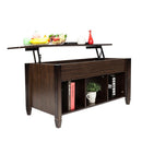 GAOMON Modern Coffee Table Lift Top Wood for Home Living Room Brown