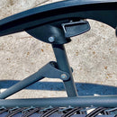 GAOMON Latex Rope Chair Patio Recliners Padded Folding Chair Wide Chaise Lounge Black