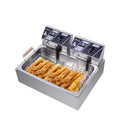 ZOKOP Electric Fryer EH830 12L Single-Cylinder 5000W Stainless Steel Large Oil Consumption