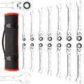Towallmark 14-Piece Flex-Head Ratcheting Wrench Set