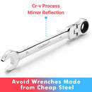 GAOMON 14-Piece Flex-Head Ratcheting Wrench Set