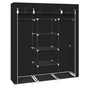 GAOMON 150*45*175 Portable Clothes Closet Wardrobe Clothes Storage Organizer Black
