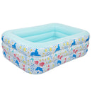 GAOMON 1 Set Inflatable Pool Three-layer Airbag Children Play Pool 150*110*60cm Blue