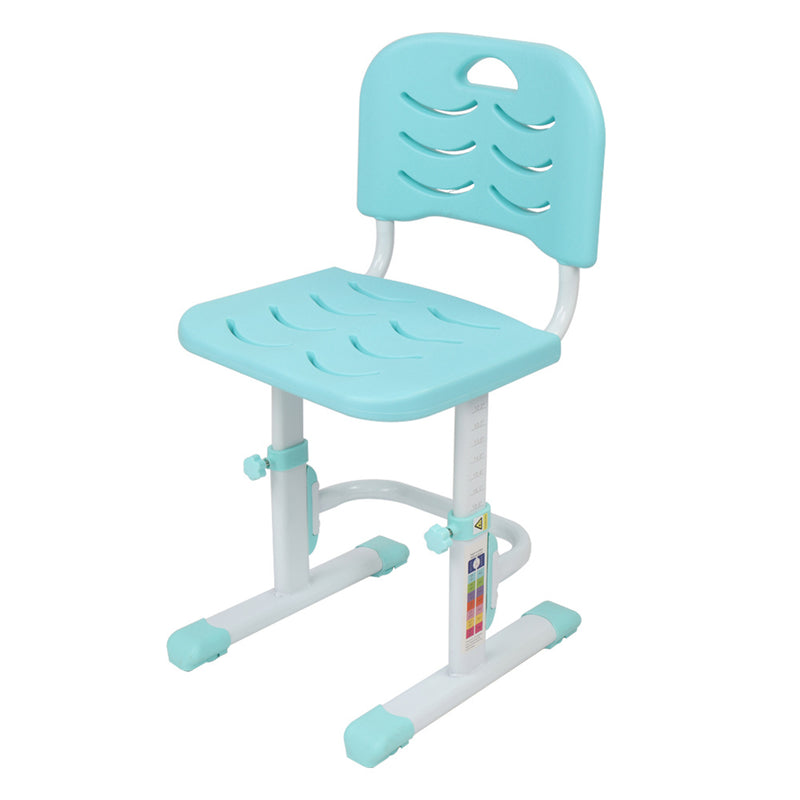 AMYOVE Kids Desk Chair Set 80cm Hand-operated Lifting Table Top Blue Green