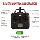 GAOMON B2C 1080P Camera RC Drone Brushless Motor Quadcopter White US Plug