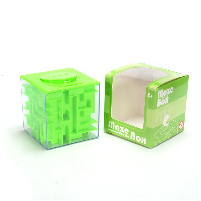 YIWA Maze Puzzle Money Box Money Saving Box Blue