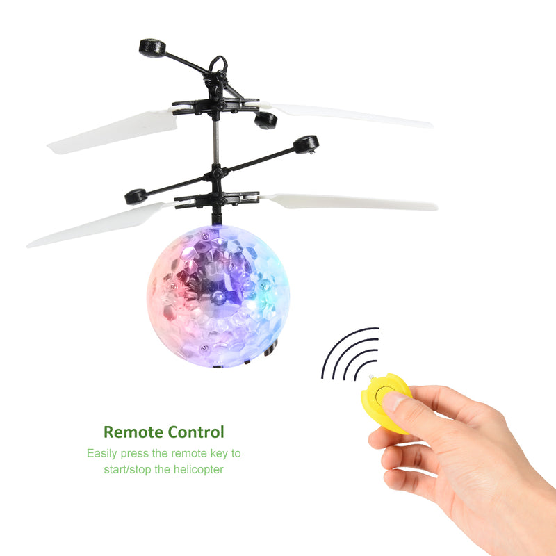 YIWA Flying Ball Toy with Motion Sensor Induction RC Helicopter Ball