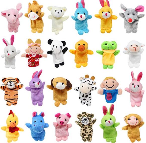 YIWA 24pcs Animal Finger Puppet Easter Eggs for Easter Party