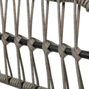 GAOMON 3 Pcs/set Patio Table Chair Set Outdoor Single Chair + Coffee Table Grey