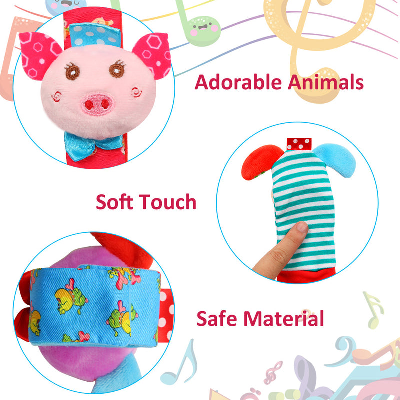 ACEKID 8pcs Animal Baby Toys Early Education Tools
