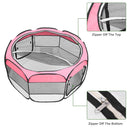 GAOMON Pet Playpen 36 Inch Portable Foldable Fence Pink