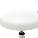 GAOMON Salon Stool Leather Sponge Adjustable Spa Bar Stool White