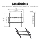 GAOMON TV Stand 26-55 Inches Desktop Single-column 3 Levels Black