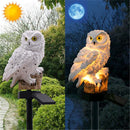 GAOMON LED Garden Lights Solar Night Lights Owl Shape Lawn Lamp Brown