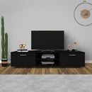 GAOMON TV Stands with 2 Cabinet Doors TV Console Living Room Bedroom Storage Shelves
