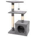 GAOMON 32in Three-layer Cat Climbing Frame Pet Play Condo Grey