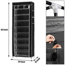 GAOMON Non-woven 9 Tier Shoe Rack Shoe Shelf Storage Closet Organizer Cabinet