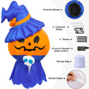 GAOMON 5ft Halloween Decorations Outdoor Inflatable Mr.Pumpkin