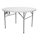 GAOMON 48 Inch Round Folding Table Lightweight Outdoor Utility Table Furniture
