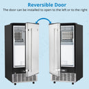 GAOMON 85Lbs Commercial Ice Maker Machine Stainless Steel Undercounter Freestanding Ice Maker