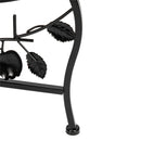 GAOMON 3-tierd Flower Pot Stand Lacquer Painted Metal Black