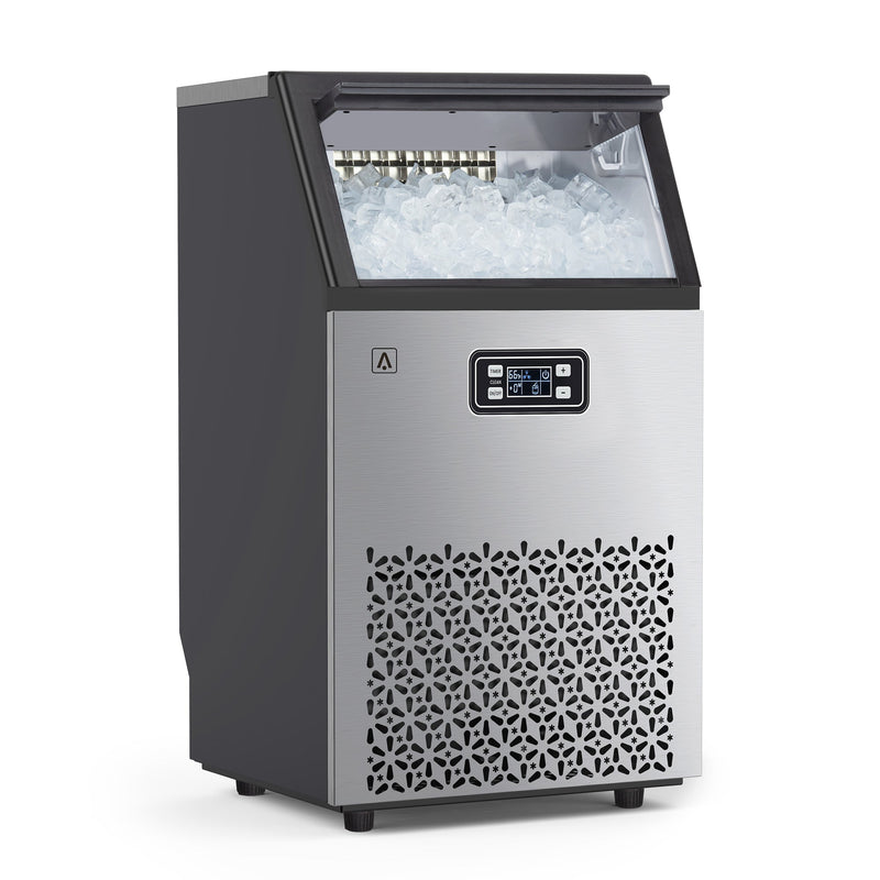 WHIZMAX 100LBS Commercial Ice Maker Machine Under Counter Stainless Steel Ice Machine