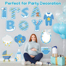 GAOMON 14PCS Its a Boy Baby Shower Yard Sign with Stakes Waterproof Gender Reveal Yard Sign