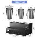 GAOMON Hair Dryer Storage Rack Bracket with 4 Compartments Waterproof