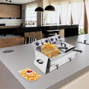 ZOKOP Double Tank Deep Fryer EH102V 16.9QT / 16L Stainless Steel Faucet