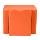 GAOMON Children Sofa 49*32*39cm Rectangular 2-in-1 Sofa and Table Orange