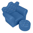 GAOMON Children Sofa 58*38*48cm Solid Wood Composite Board Rectangular Sofa Blue