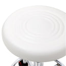 GAOMON Salon Stool Leather Sponge Adjustable Spa Bar Stool White