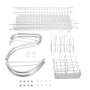 GAOMON 2 Tier Metal Dish Drainers S-Shaped Bowls Dishes Chopsticks Spoons Collection Shelf Racks