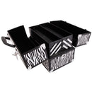 GAOMON Portable Cosmetic Case White Zebra Pattern Makeup Jewelry Box