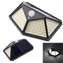 GAOMON 100led Solar Wall Lights Waterproof Motion Sensor Light Black