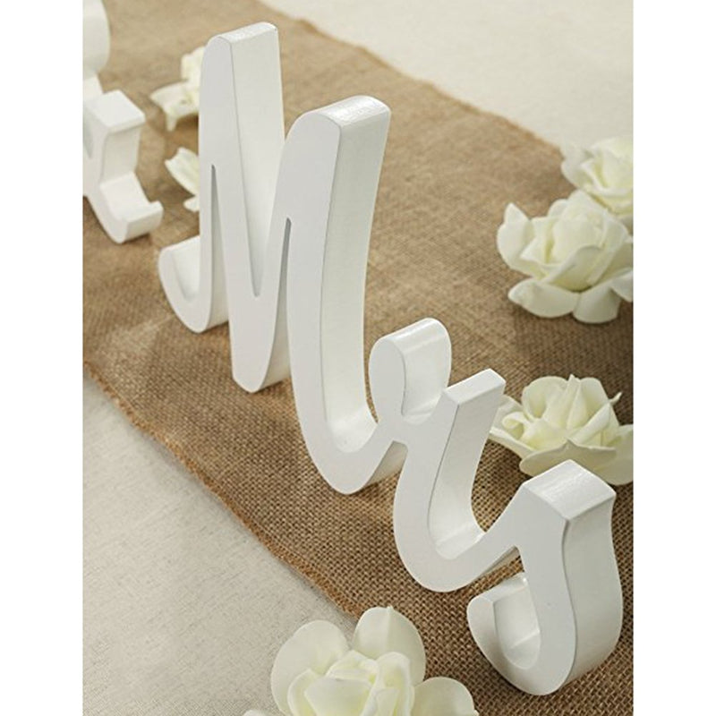 WHIZMAX Wooden MR & MR Letter Gay Wedding Props Table Ornaments Primary Color