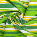 GAOMON 2 People Hammock with Wooden Poles Green Print Hanging Bed Green