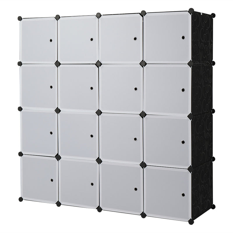 AMYOVE 4 Tier 16 Cube Organizer 142*47*142cm DIY Assemble Cabinet