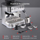 GAOMON Espresso Machine with Milk Frother and Grinder 15 Bar Automatic Espresso Coffee Machine Coffee Maker