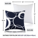 GAOMON Farmhouse Pillow Covers 18x18 Square Pillow Cases